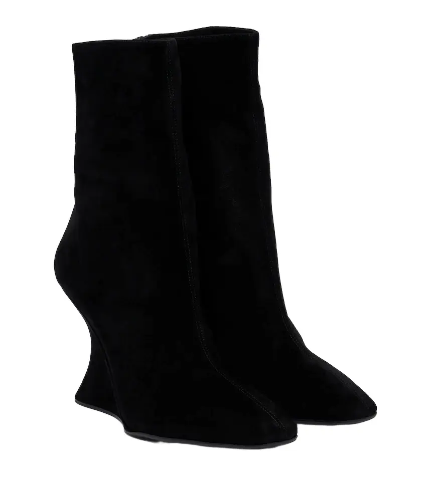 Amore suede wedge ankle boots Amore suede wedge ankle boots