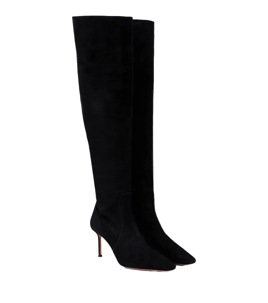 Aquazzura Vespera suede over-the-knee boots | Image 1 Aquazzura Vespera suede over-the-knee boots | Image 1