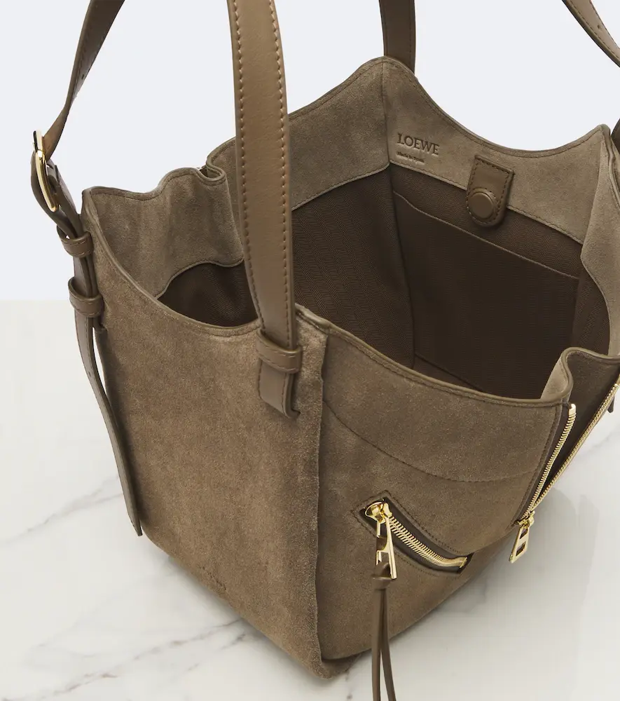 Loewe Hammock Flip Medium suede tote bag | Thumbnail 2 Loewe Hammock Flip Medium suede tote bag | Thumbnail 2