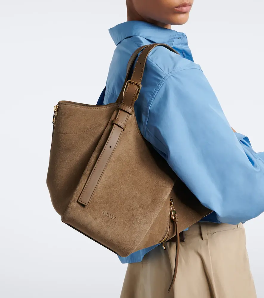 Loewe Hammock Flip Medium suede tote bag | Thumbnail 7 Loewe Hammock Flip Medium suede tote bag | Thumbnail 7