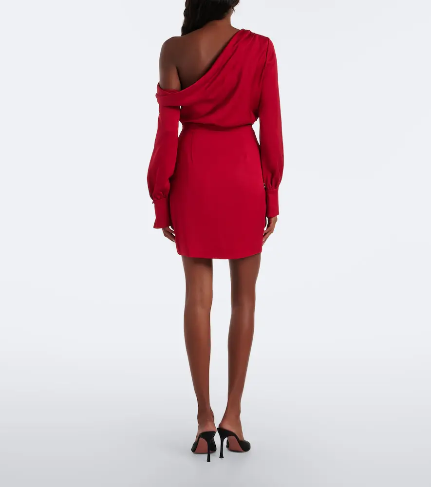 Simkhai Cameron draped satin minidress | Thumbnail 5