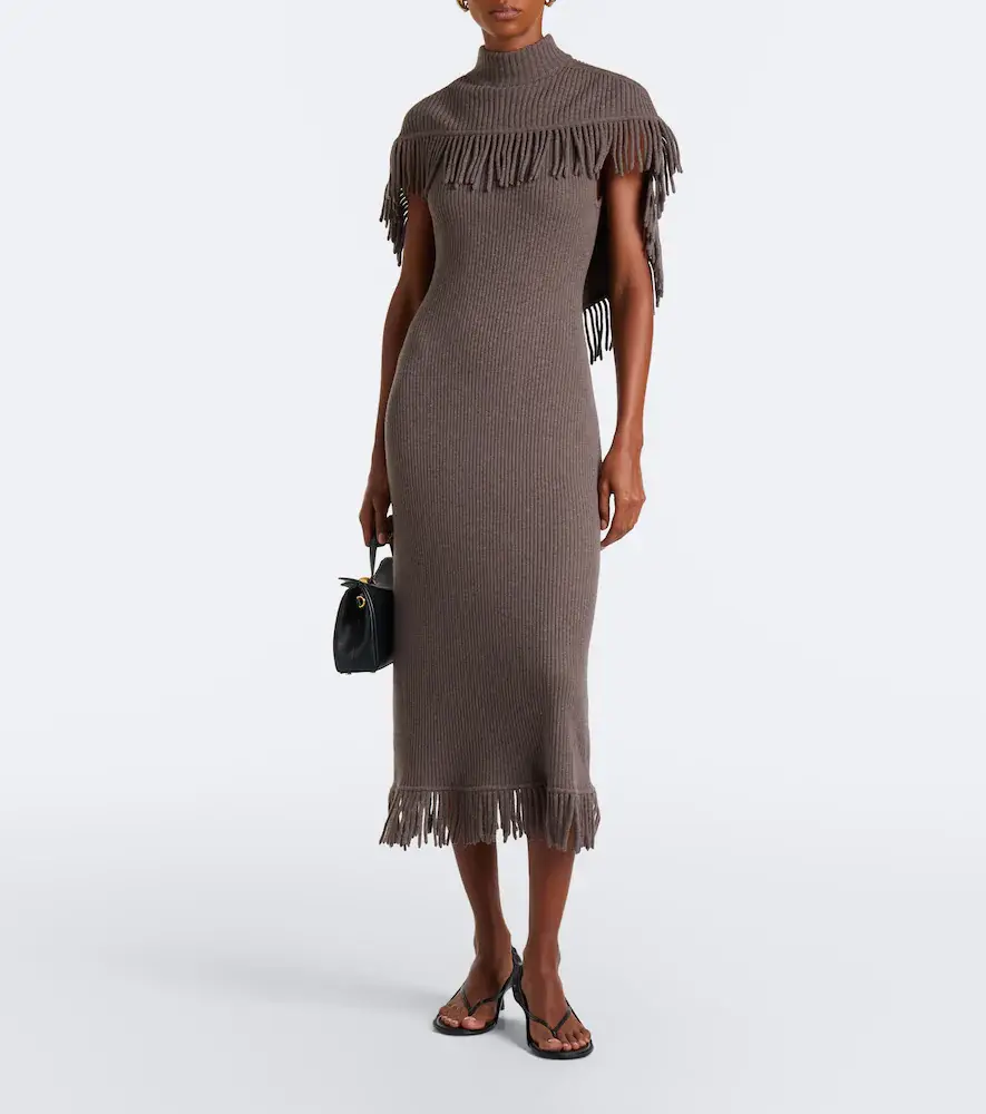 Simkhai Jordan caped wool and cashmere maxi dress | Thumbnail 2