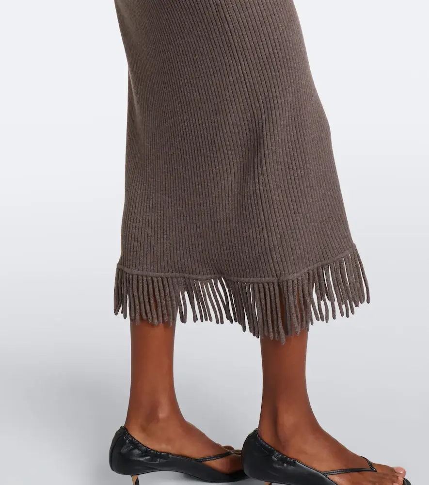 Simkhai Jordan caped wool and cashmere maxi dress | Thumbnail 4