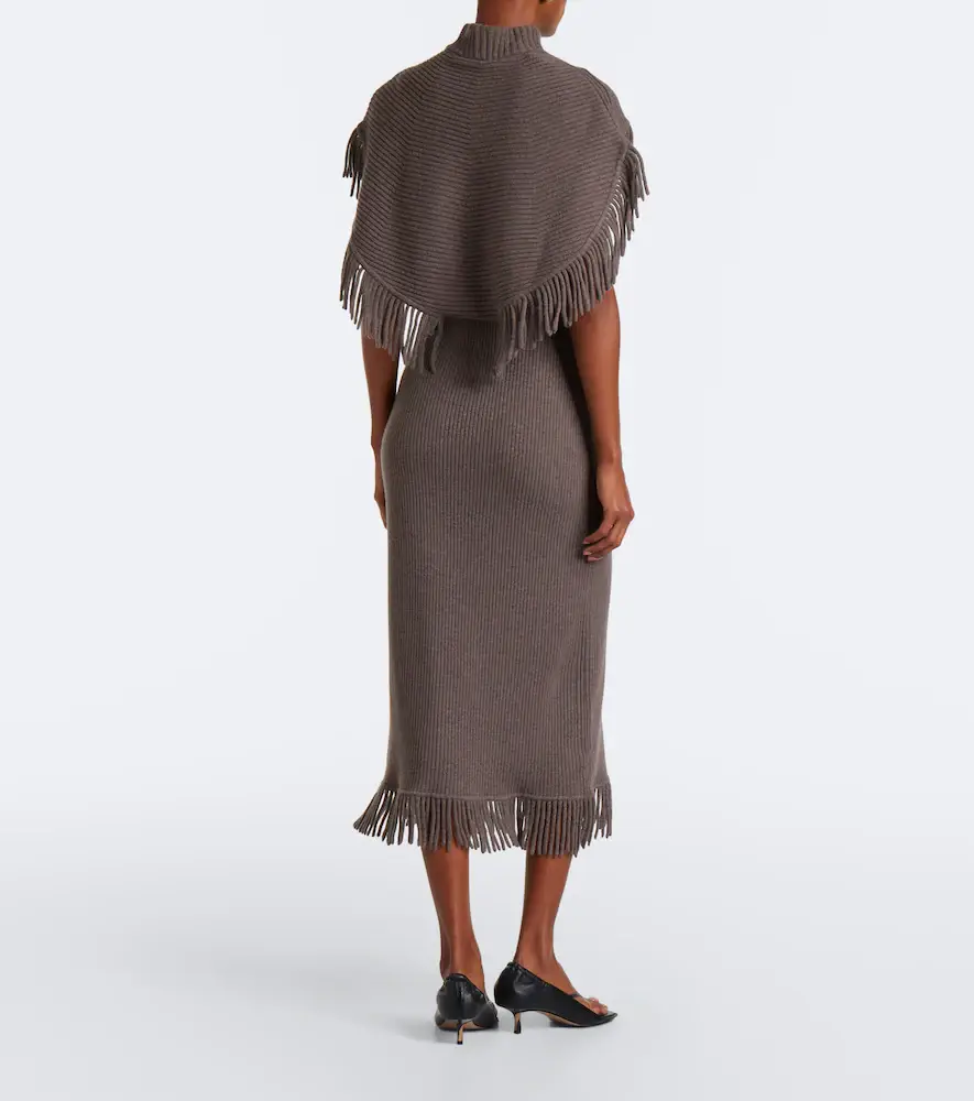 Simkhai Jordan caped wool and cashmere maxi dress | Thumbnail 5
