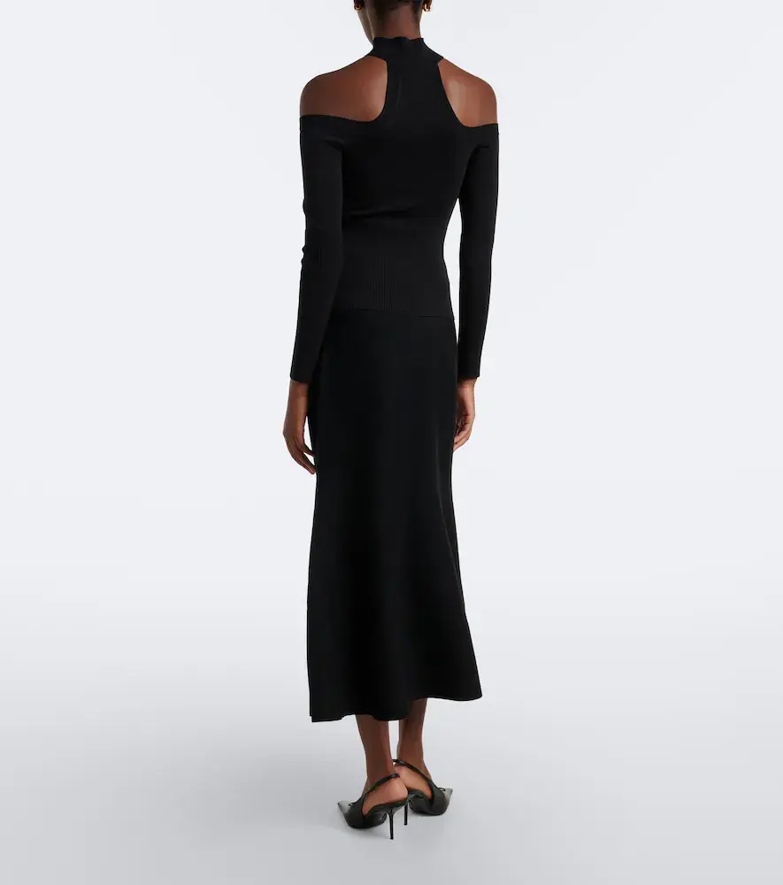 Simkhai Kasey wool midi skirt | Thumbnail 2 Simkhai Kasey wool midi skirt | Thumbnail 2