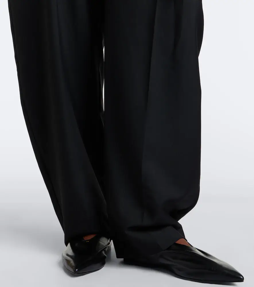 RÓHE Róhe Pleated wool and mohair barrel-leg pants | Thumbnail 2 RÓHE Róhe Pleated wool and mohair barrel-leg pants | Thumbnail 2