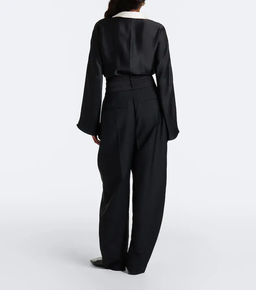 RÓHE Róhe Pleated wool and mohair barrel-leg pants | Thumbnail 5 RÓHE Róhe Pleated wool and mohair barrel-leg pants | Thumbnail 5