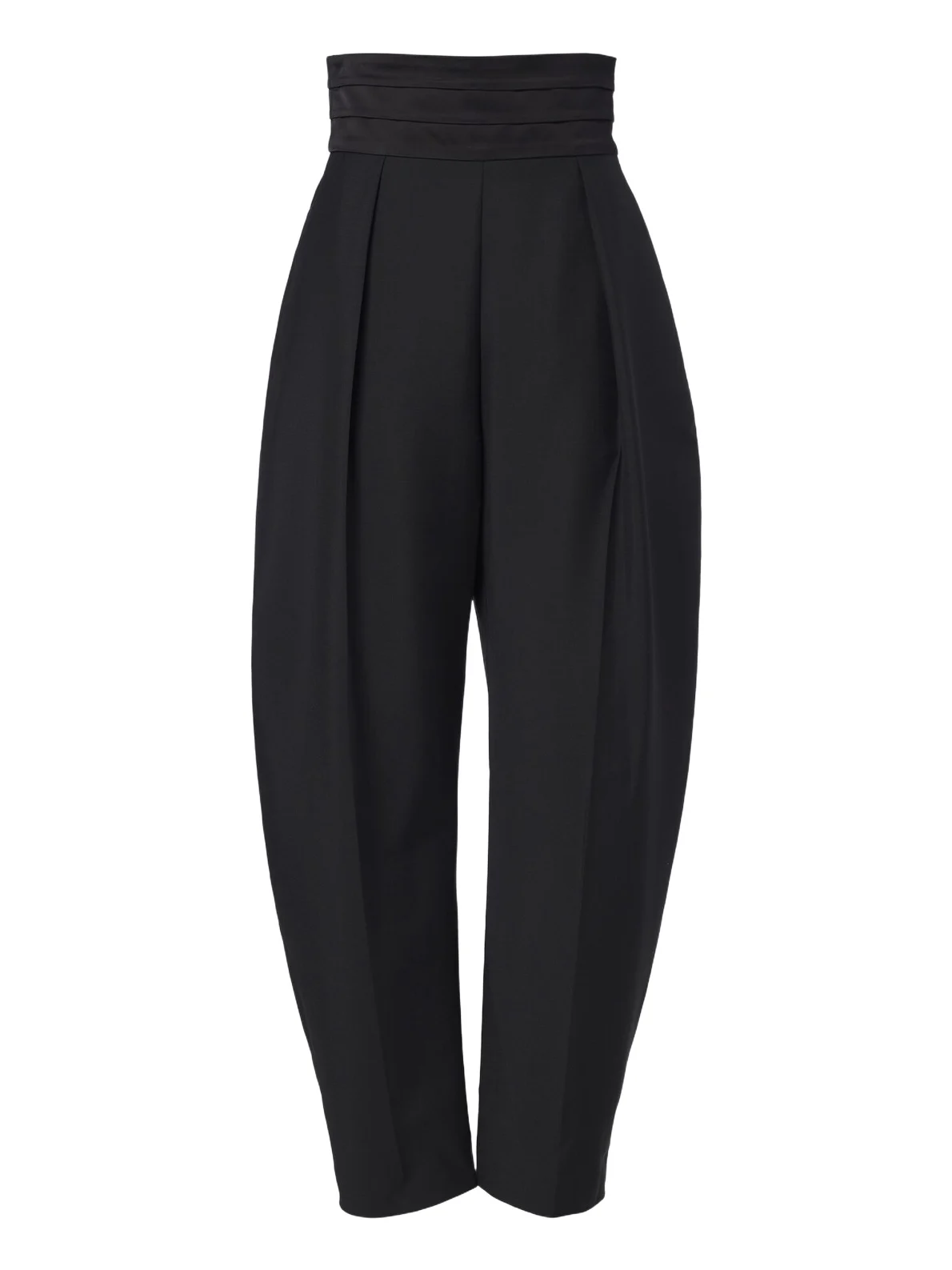Róhe Pleated wool and mohair barrel-leg pants
