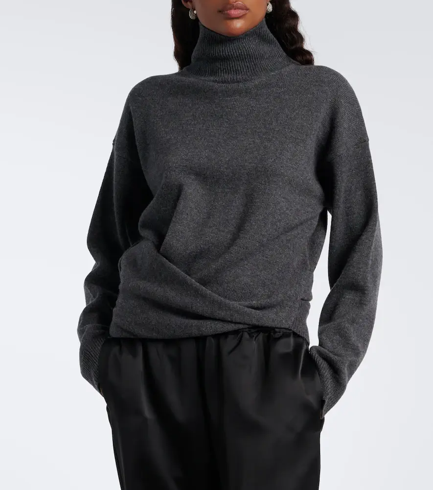 RÓHE Róhe Draped wool and cashmere turtleneck sweater | Thumbnail 4 RÓHE Róhe Draped wool and cashmere turtleneck sweater | Thumbnail 4