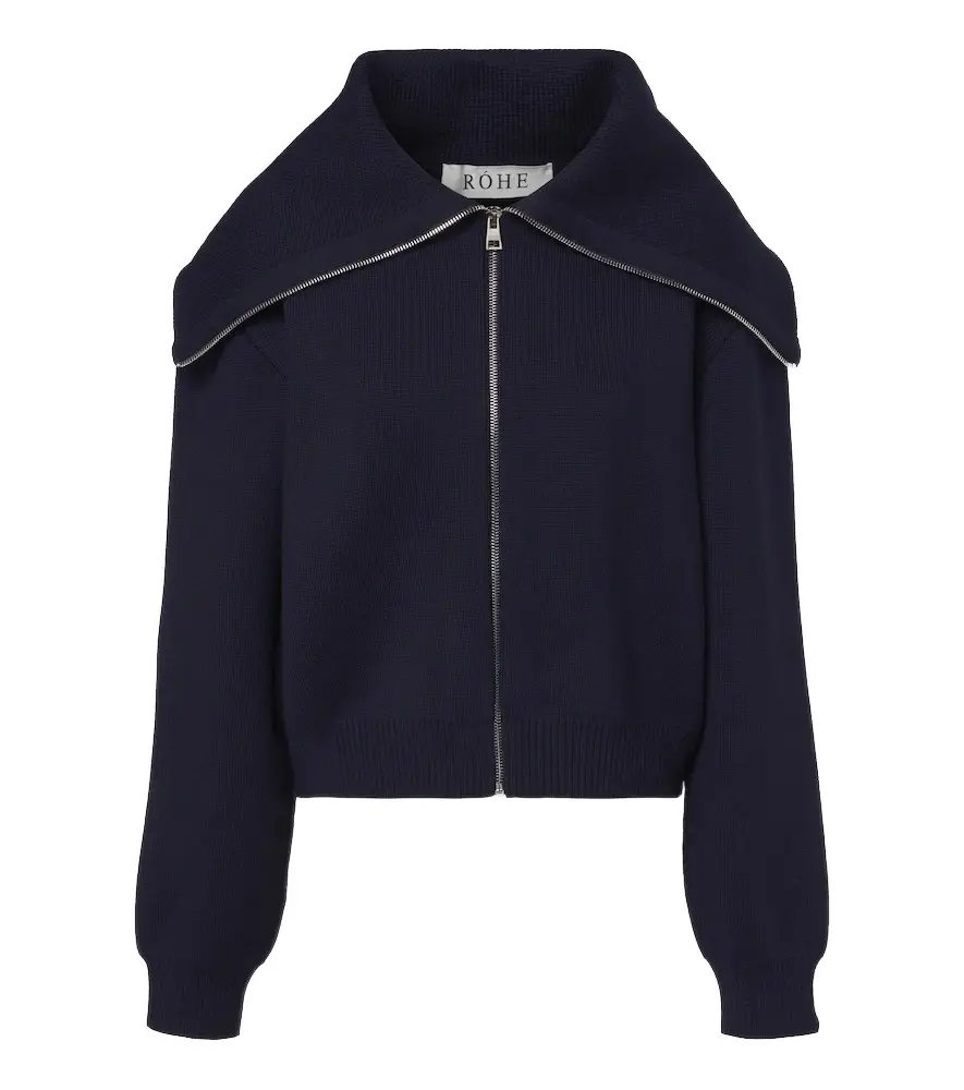 RÓHE Róhe Wool zip-up cardigan | Image 1 RÓHE Róhe Wool zip-up cardigan | Image 1