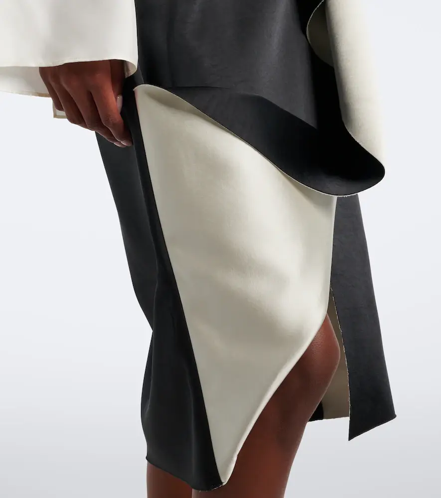 RÓHE Róhe Draped asymmetric satin midi skirt | Thumbnail 3 RÓHE Róhe Draped asymmetric satin midi skirt | Thumbnail 3