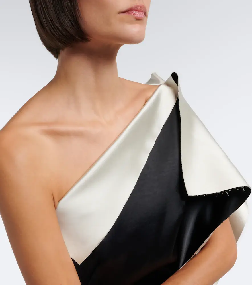RÓHE Róhe Draped one-shoulder satin cocktail dress | Thumbnail 4 RÓHE Róhe Draped one-shoulder satin cocktail dress | Thumbnail 4