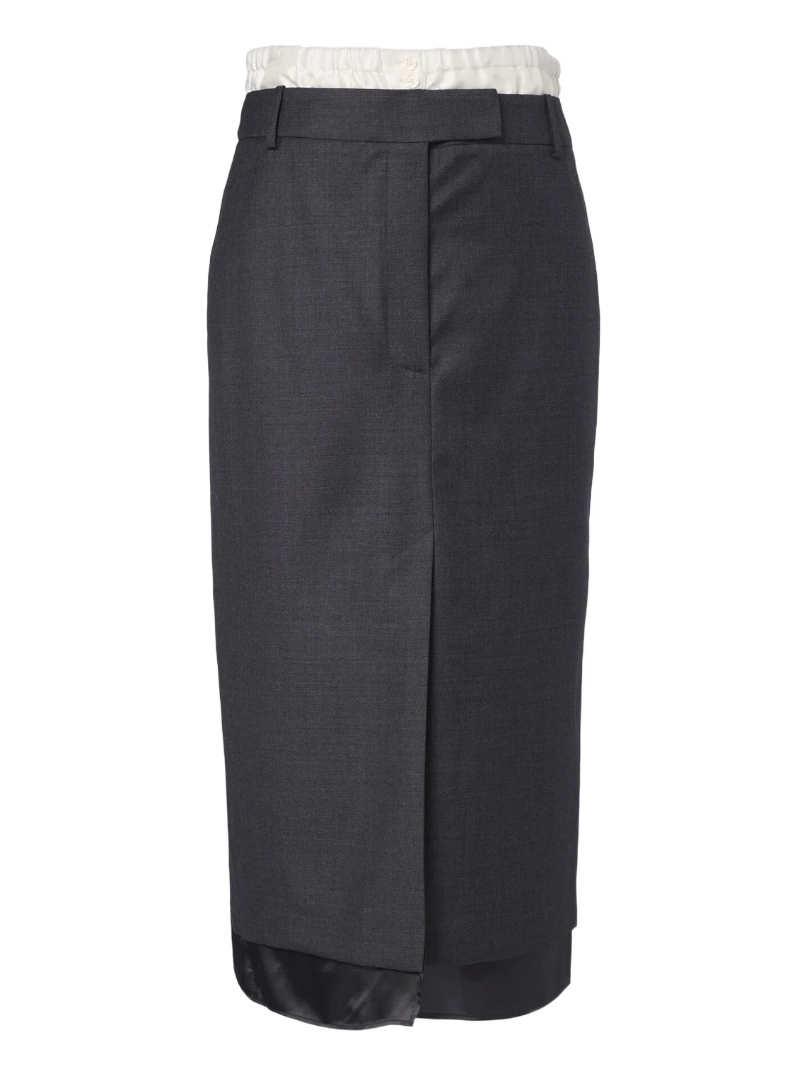 RÓHE Róhe Paneled virgin wool pencil skirt