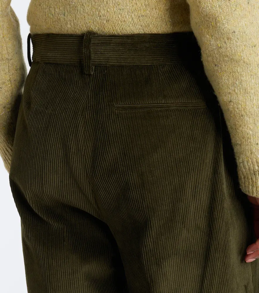 RÓHE Róhe Pleated cotton corduroy wide-leg pants | Thumbnail 3 RÓHE Róhe Pleated cotton corduroy wide-leg pants | Thumbnail 3