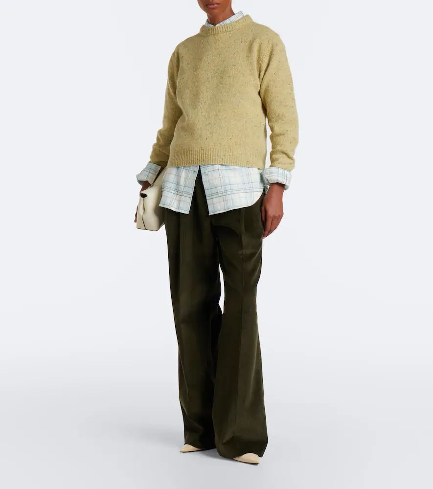 RÓHE Róhe Pleated cotton corduroy wide-leg pants | Thumbnail 4 RÓHE Róhe Pleated cotton corduroy wide-leg pants | Thumbnail 4