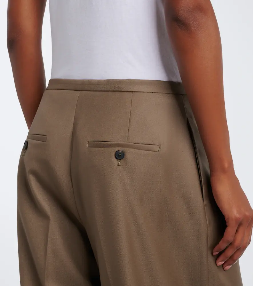 RÓHE Róhe Pleated virgin wool wide-leg pants | Thumbnail 2 RÓHE Róhe Pleated virgin wool wide-leg pants | Thumbnail 2