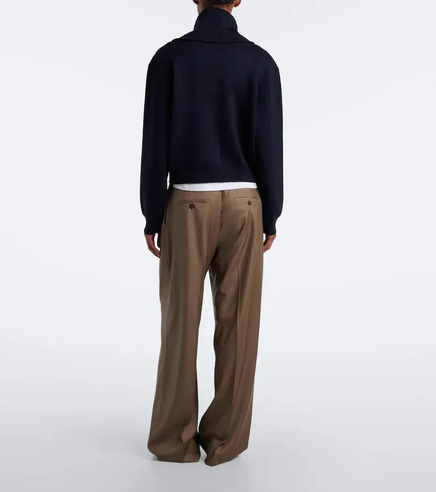 RÓHE Róhe Pleated virgin wool wide-leg pants | Thumbnail 3 RÓHE Róhe Pleated virgin wool wide-leg pants | Thumbnail 3