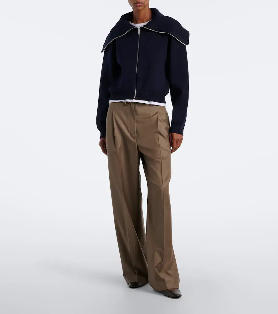 RÓHE Róhe Pleated virgin wool wide-leg pants | Thumbnail 5 RÓHE Róhe Pleated virgin wool wide-leg pants | Thumbnail 5