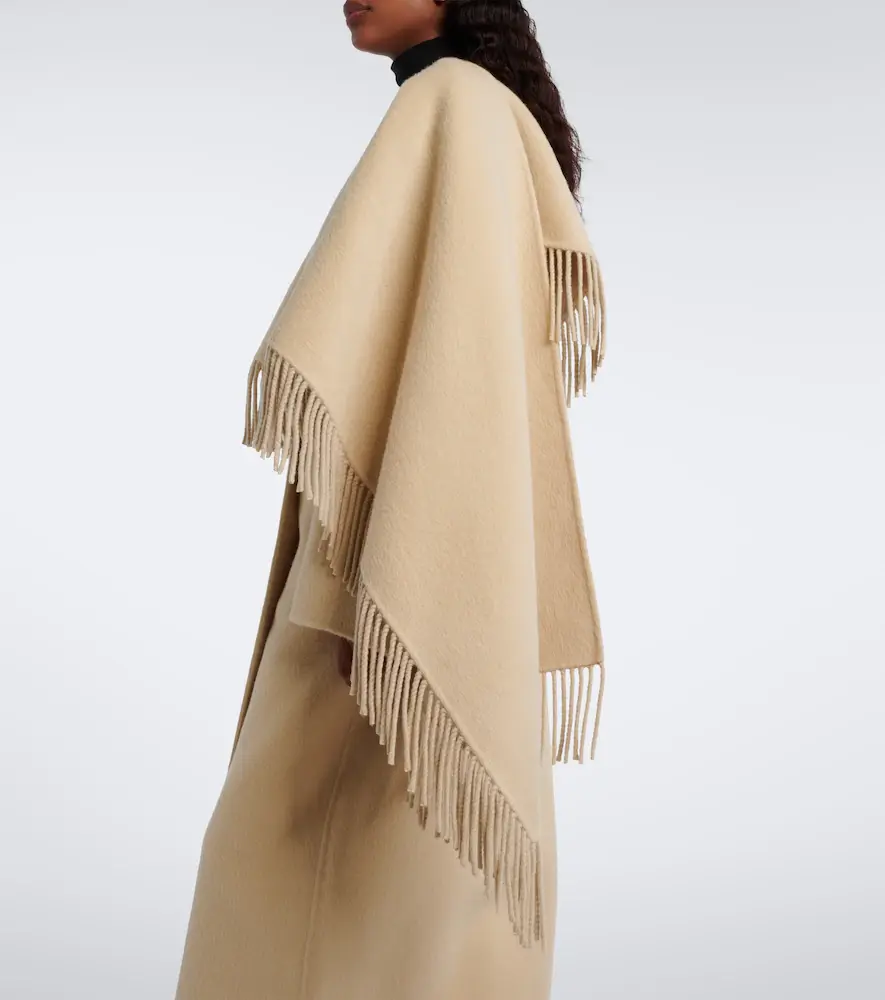 RÓHE Róhe Fringed scarf-detail wool and alpaca coat | Thumbnail 2 RÓHE Róhe Fringed scarf-detail wool and alpaca coat | Thumbnail 2
