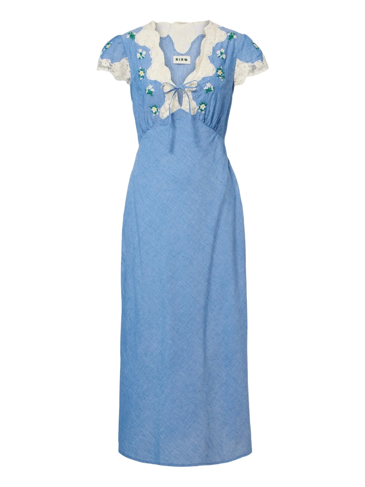 Amari embroidered cotton midi dress Amari embroidered cotton midi dress