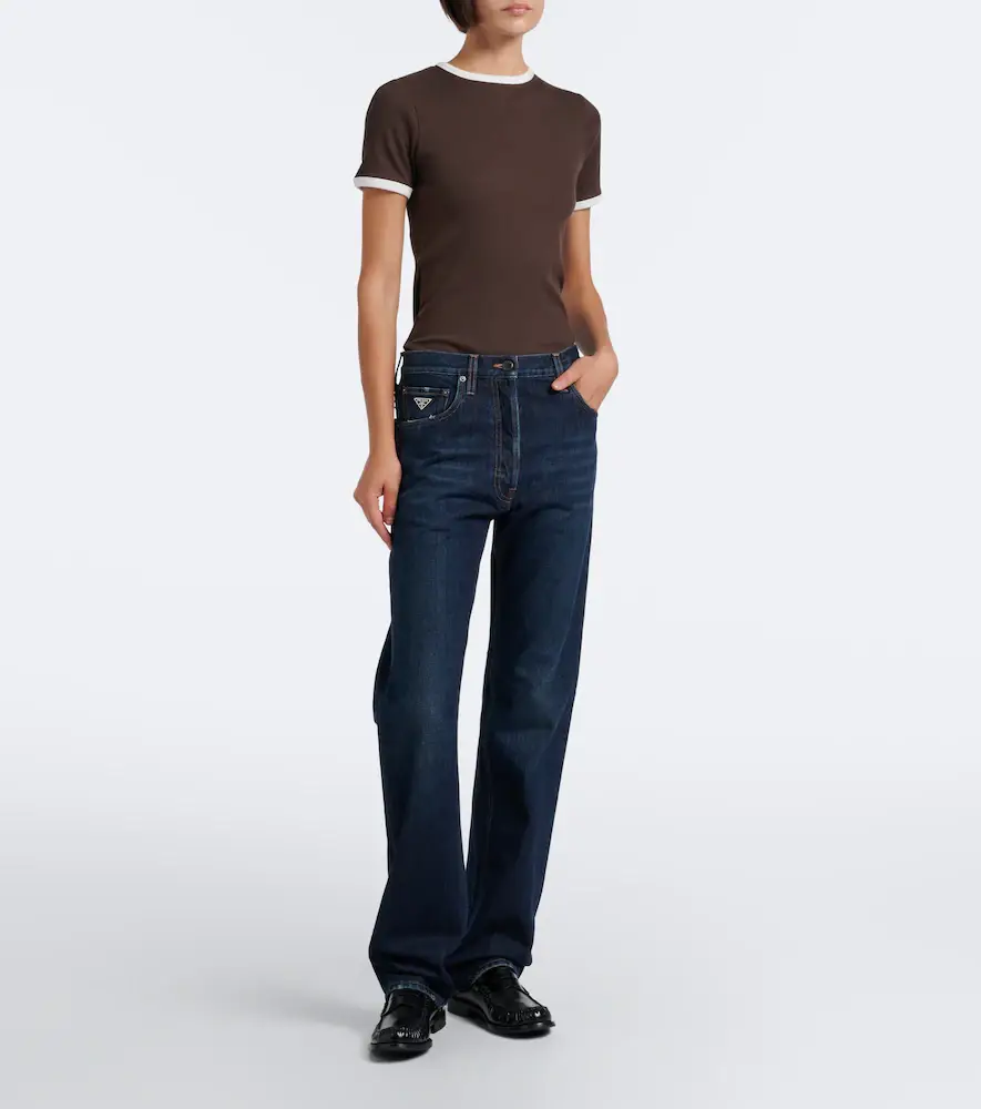 Prada Mid-rise straight jeans | Thumbnail 4
