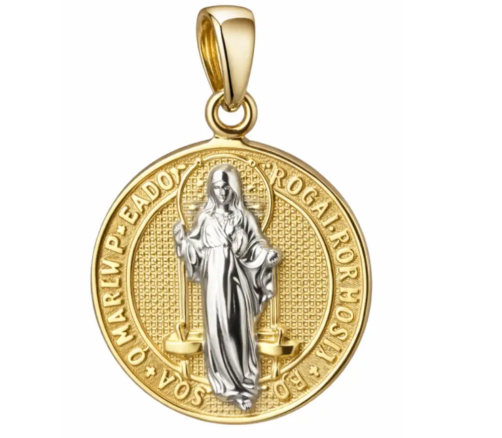 Wish Fine Jewelry 14K Gold Medal Pendant