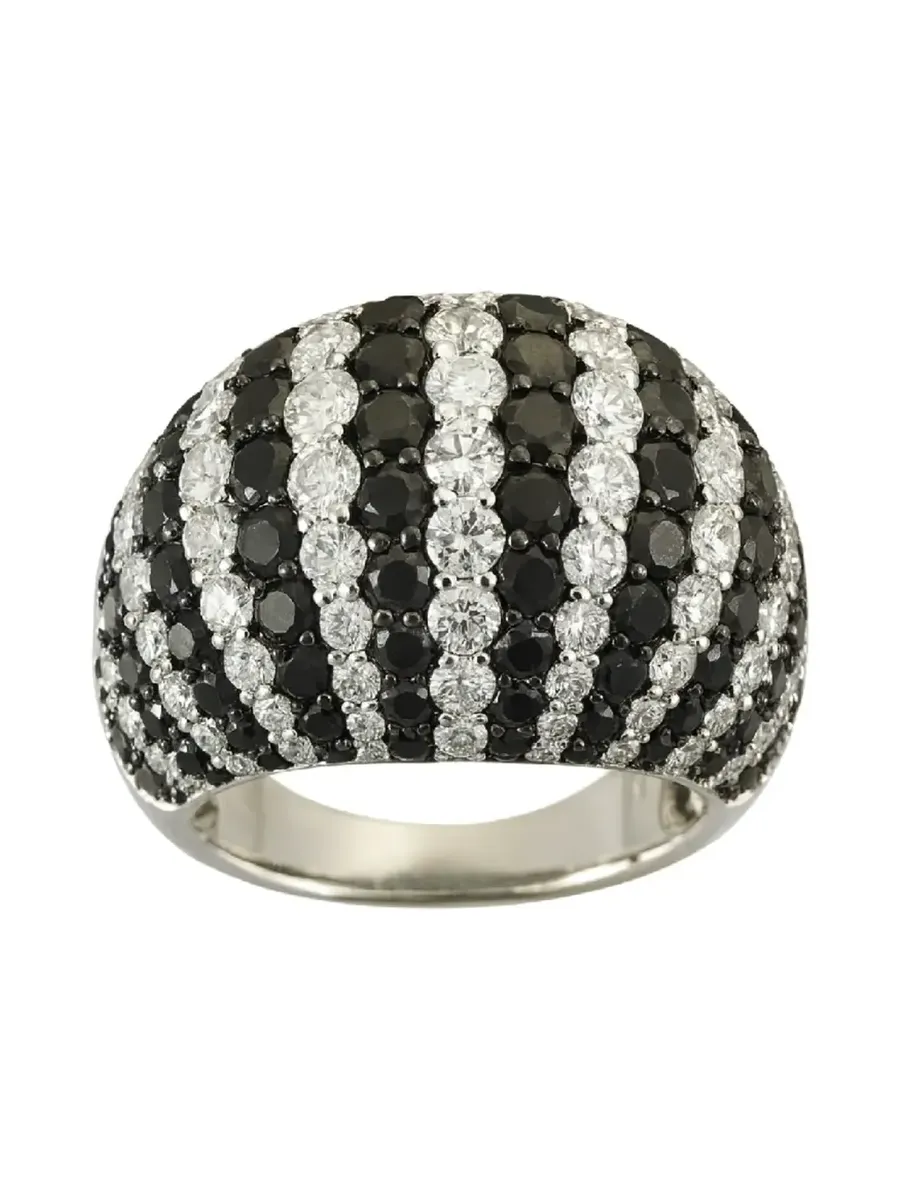 8.70ct Diamond 18K Gold Dome Ring 8.70ct Diamond 18K Gold Dome Ring