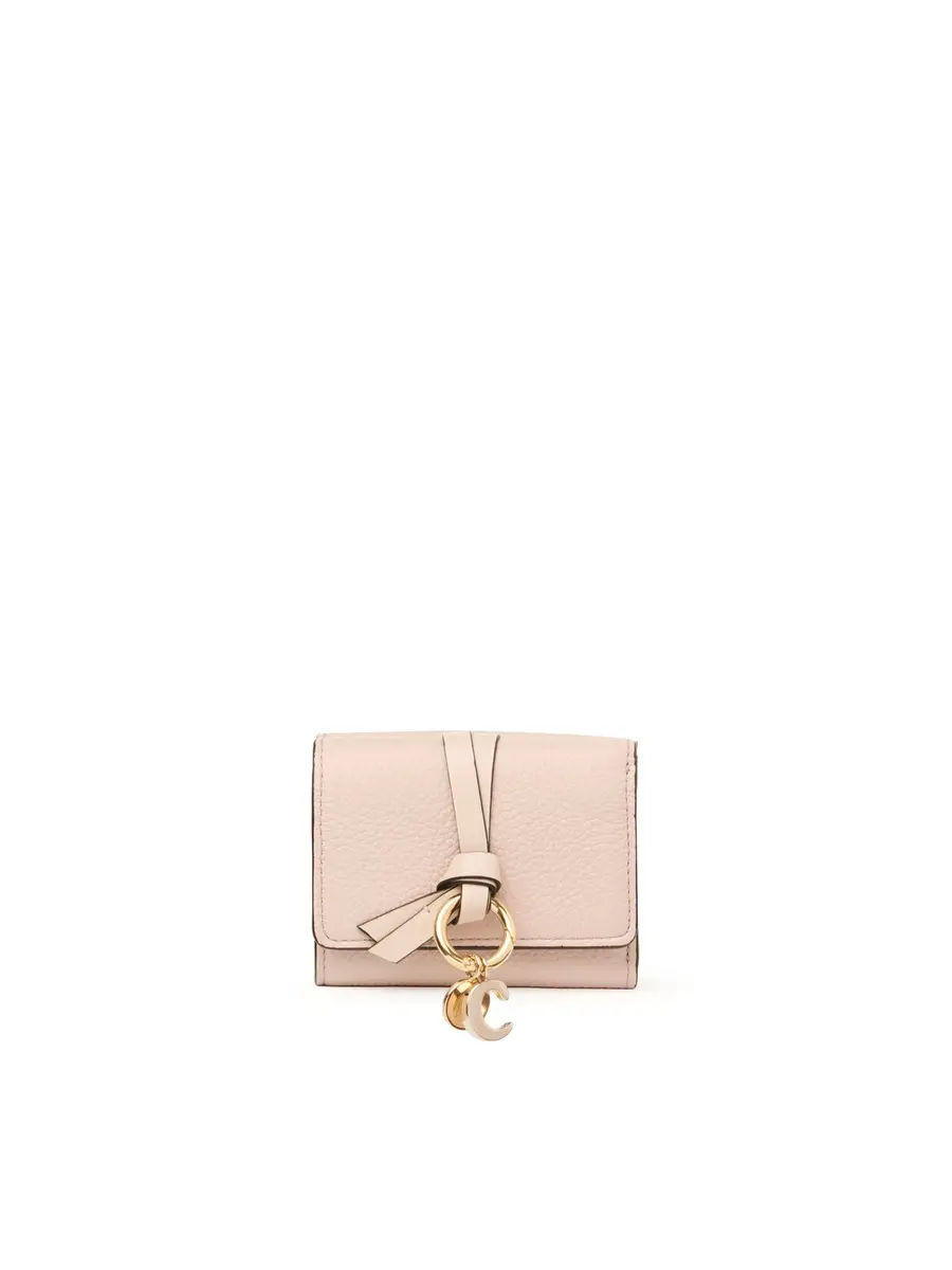 Chloé Mini Alphabet tri-fold in grained leather | Thumbnail 2 Chloé Mini Alphabet tri-fold in grained leather | Thumbnail 2