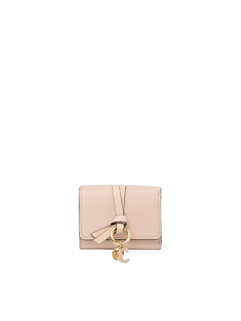 Chloé Mini Alphabet tri-fold in grained leather | Image 1 Chloé Mini Alphabet tri-fold in grained leather | Image 1