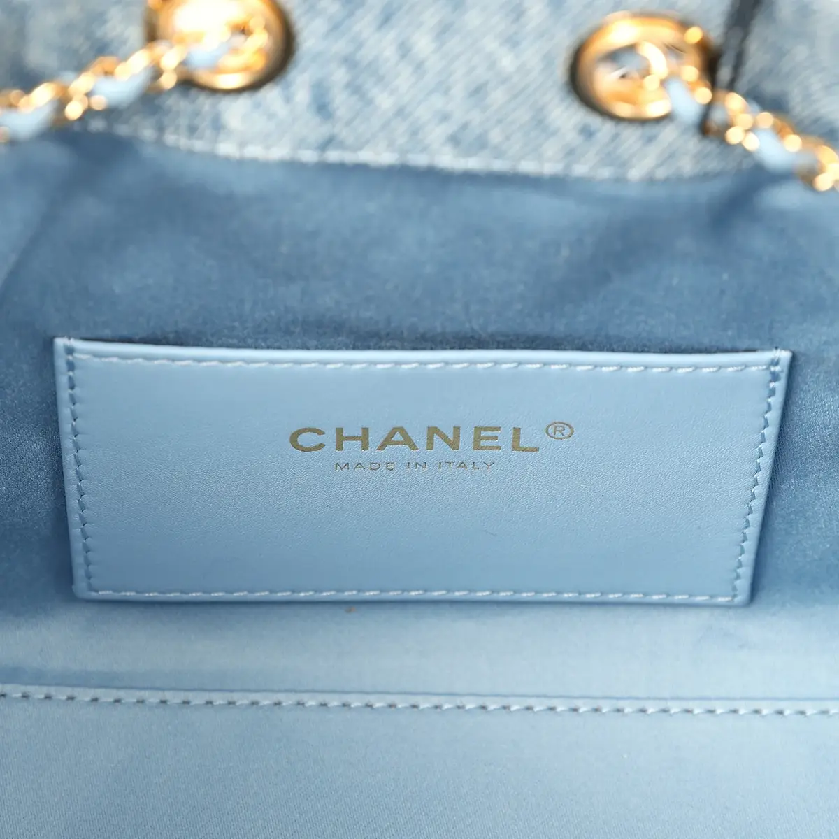 Chanel Chanel Mini 25 Hobo Bag Blue Washed Denim Gold Hardware | Thumbnail 8 Chanel Chanel Mini 25 Hobo Bag Blue Washed Denim Gold Hardware | Thumbnail 8