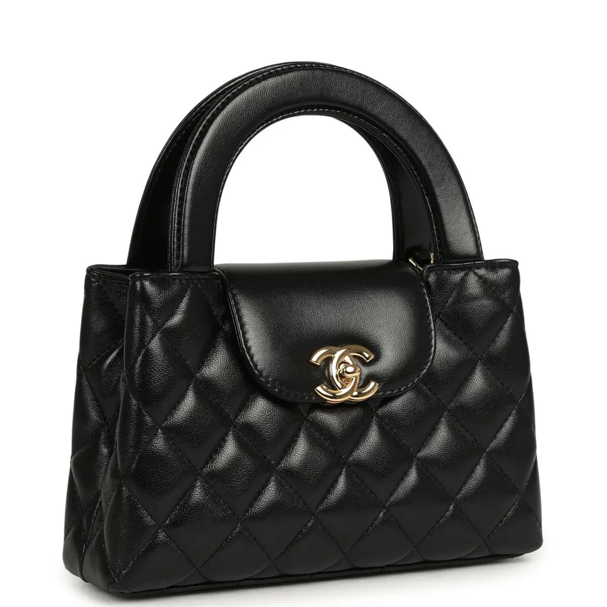 Chanel Chanel Small Kelly Shopper Black Shiny Lambskin Gold Hardware | Thumbnail 2 Chanel Chanel Small Kelly Shopper Black Shiny Lambskin Gold Hardware | Thumbnail 2