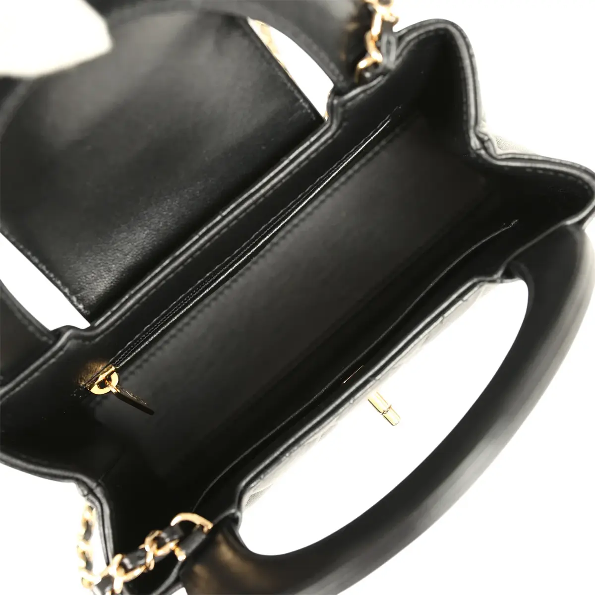 Chanel Chanel Small Kelly Shopper Black Shiny Lambskin Gold Hardware | Thumbnail 8 Chanel Chanel Small Kelly Shopper Black Shiny Lambskin Gold Hardware | Thumbnail 8