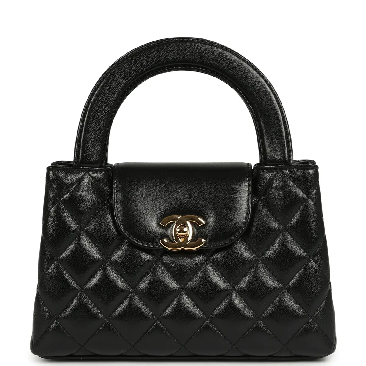 Chanel Chanel Small Kelly Shopper Black Shiny Lambskin Gold Hardware | Image 1 Chanel Chanel Small Kelly Shopper Black Shiny Lambskin Gold Hardware | Image 1