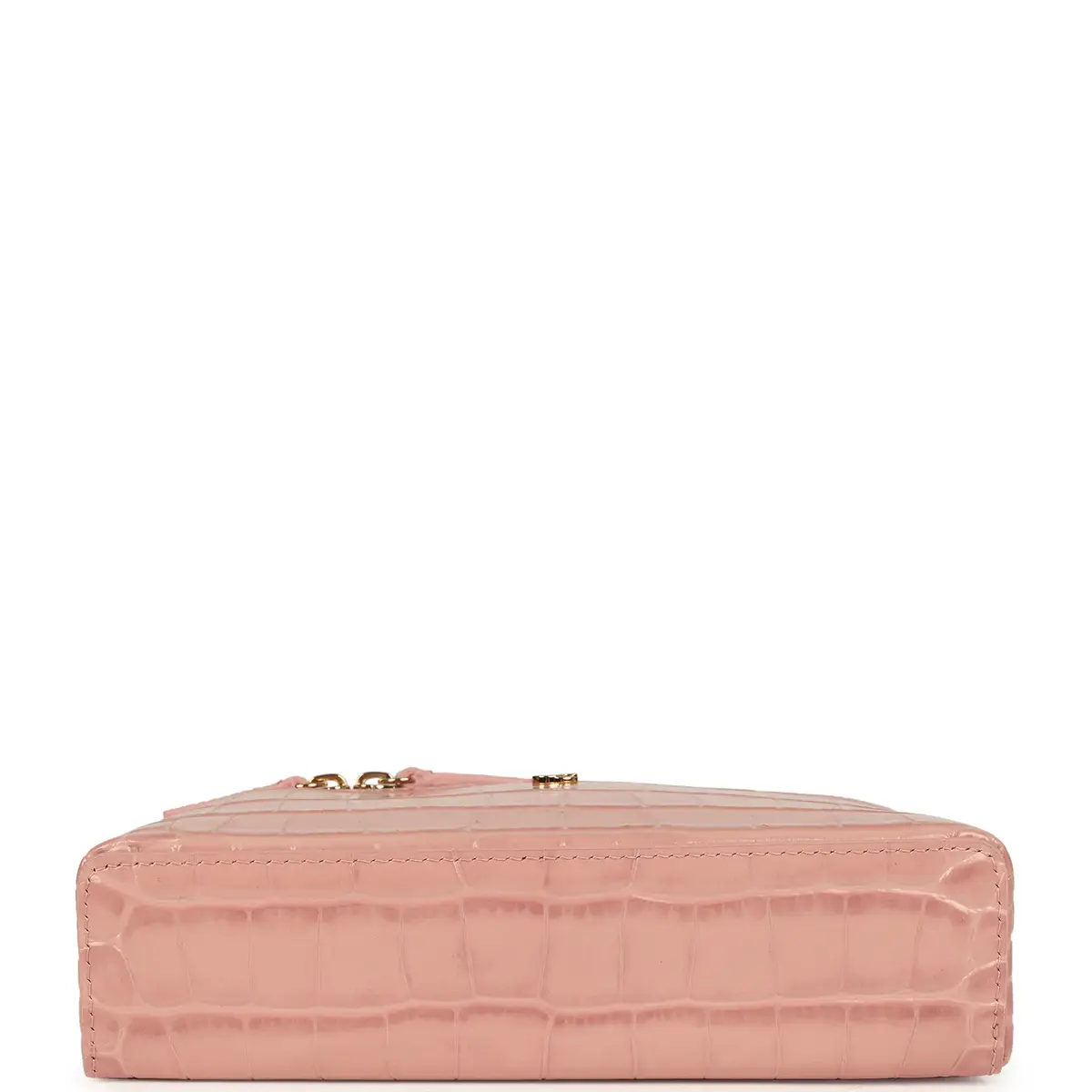 Chanel Chanel Top Handle Long Vanity Case with Chain Pink Croc Embossed Calfskin Gold Hardware | Thumbnail 6 Chanel Chanel Top Handle Long Vanity Case with Chain Pink Croc Embossed Calfskin Gold Hardware | Thumbnail 6