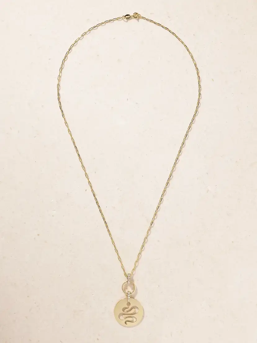 Diane Kordas Snake Nomad 14-karat Gold Diamond Pendant Necklace | Thumbnail 4 Diane Kordas Snake Nomad 14-karat Gold Diamond Pendant Necklace | Thumbnail 4