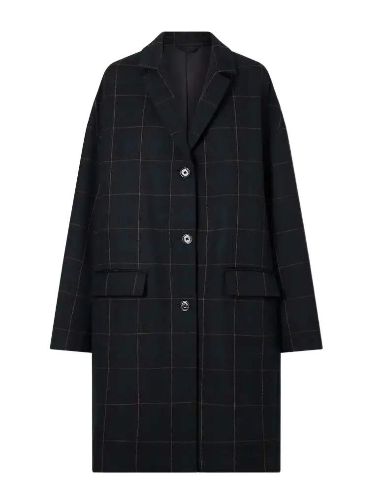 TOTEME Checked Wool-blend Coat | Image 1 TOTEME Checked Wool-blend Coat | Image 1