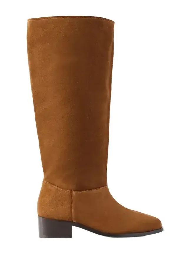 Staud Indie Slouch Suede Knee Boots