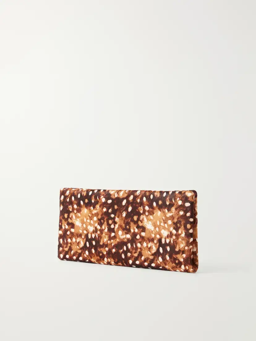 Staud Muse Animal-print Calf Hair Clutch | Thumbnail 4 Staud Muse Animal-print Calf Hair Clutch | Thumbnail 4