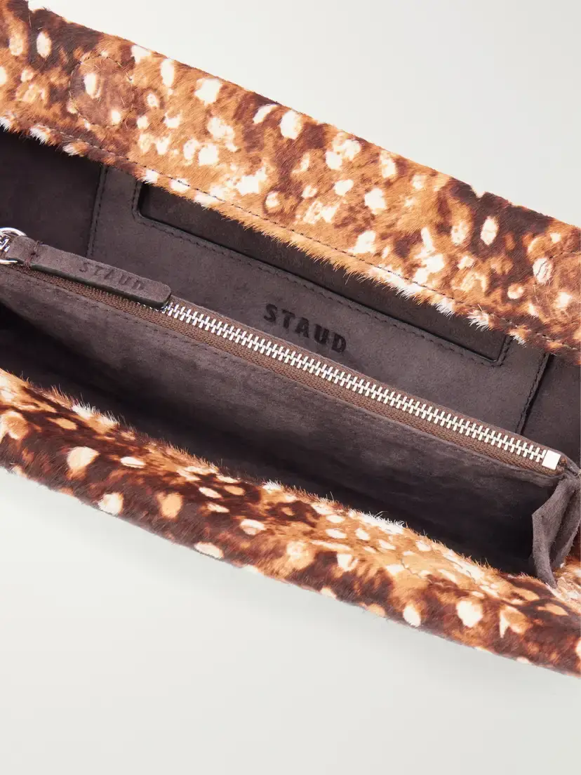 Staud Muse Animal-print Calf Hair Clutch | Thumbnail 6 Staud Muse Animal-print Calf Hair Clutch | Thumbnail 6