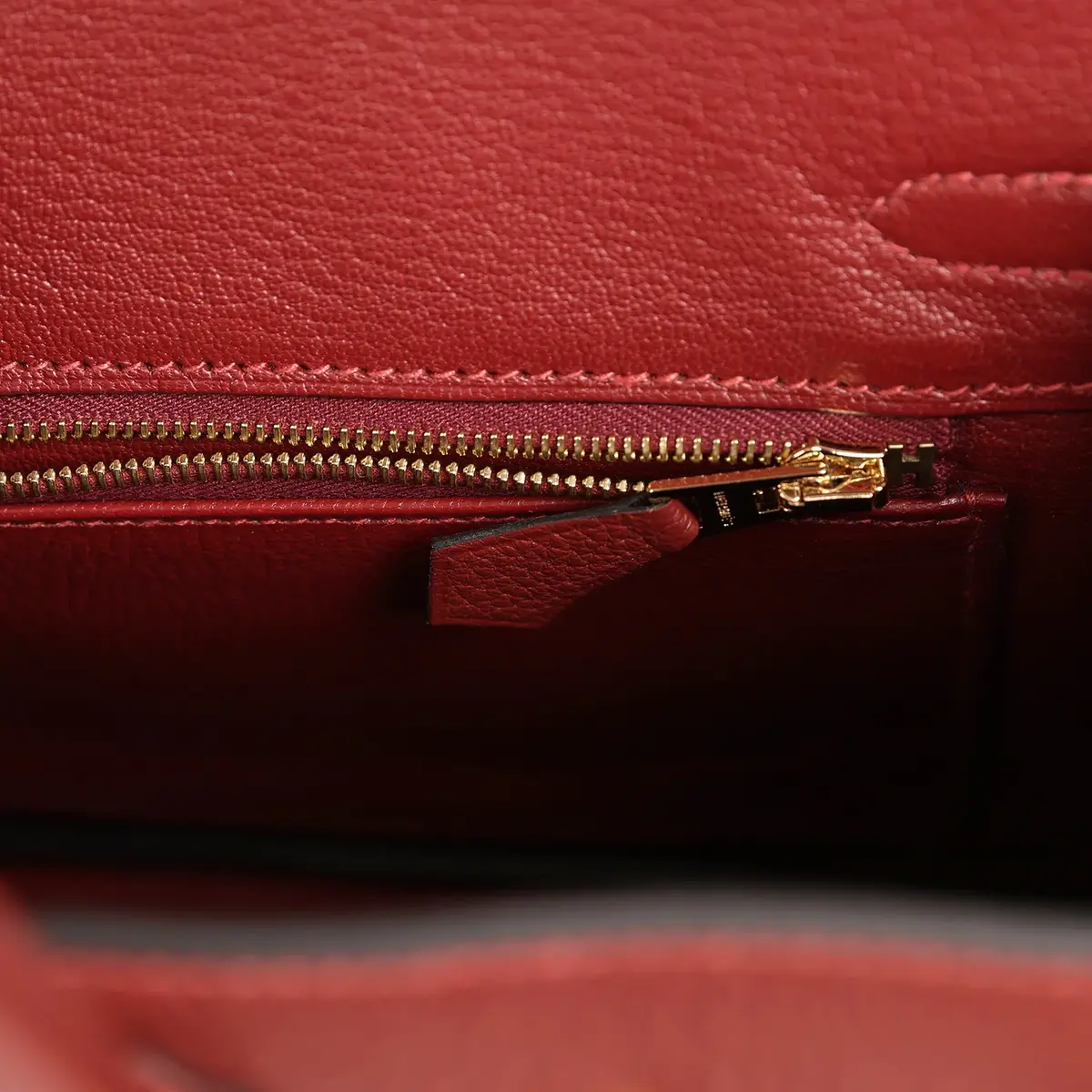 HERMÈS Hermes Birkin 25 Rouge H Togo Gold Hardware | Thumbnail 8