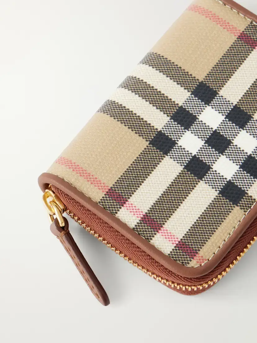 Burberry Checked Leather-trimmed Wallet | Thumbnail 2
