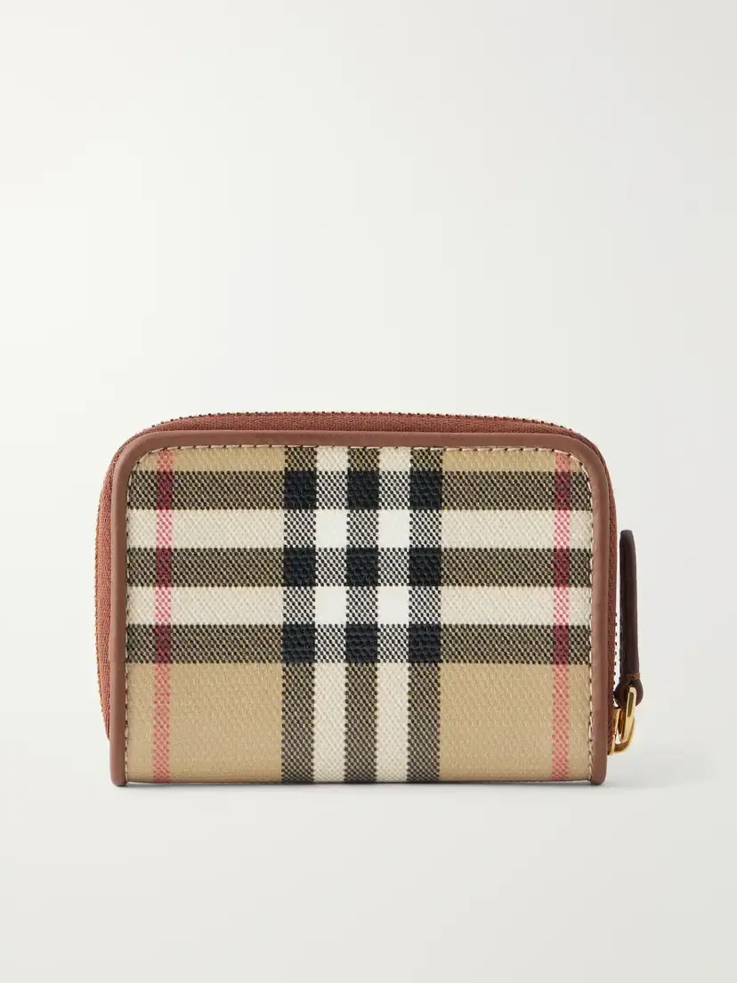 Burberry Checked Leather-trimmed Wallet | Thumbnail 3