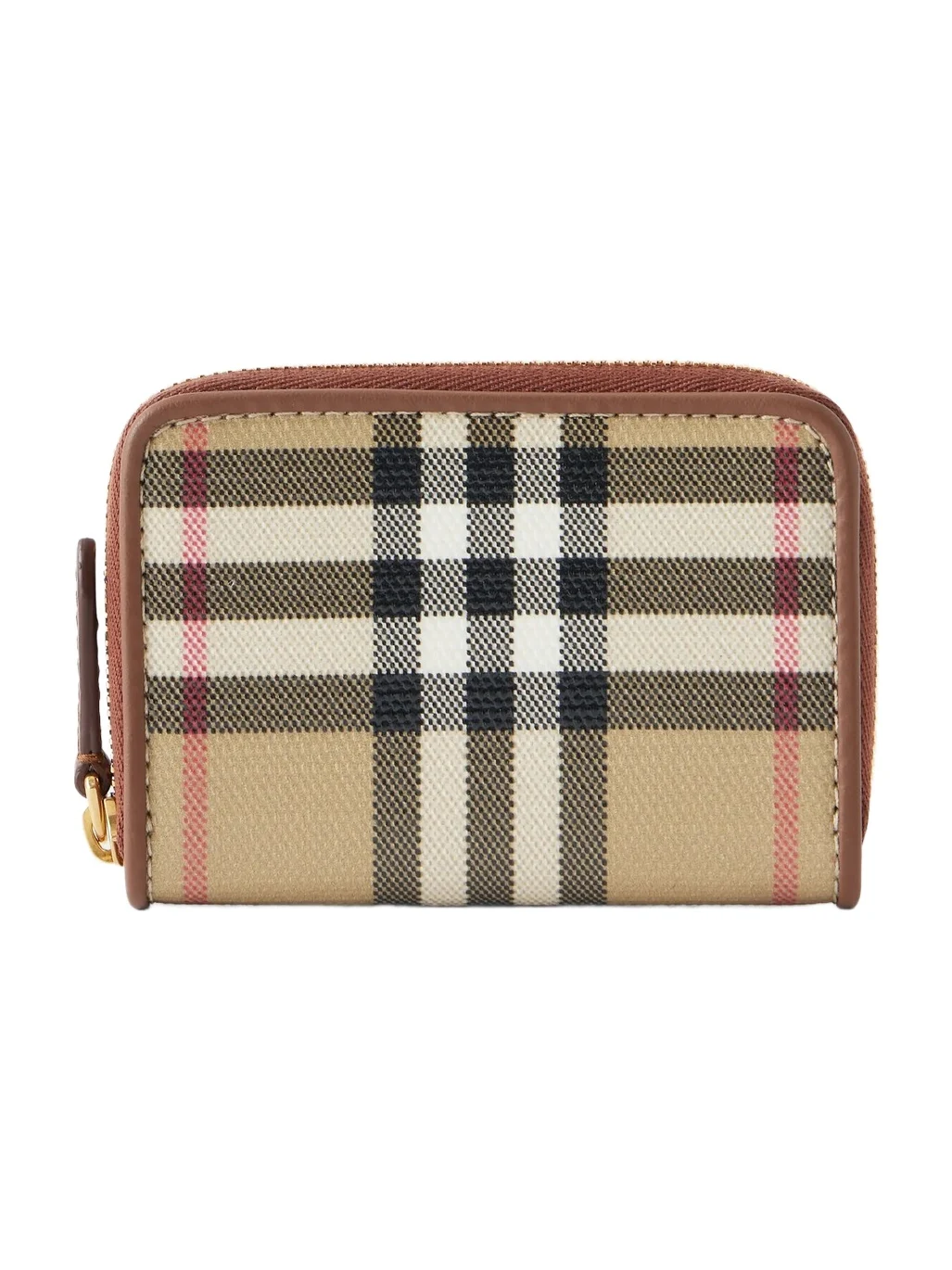 Burberry Checked Leather-trimmed Wallet