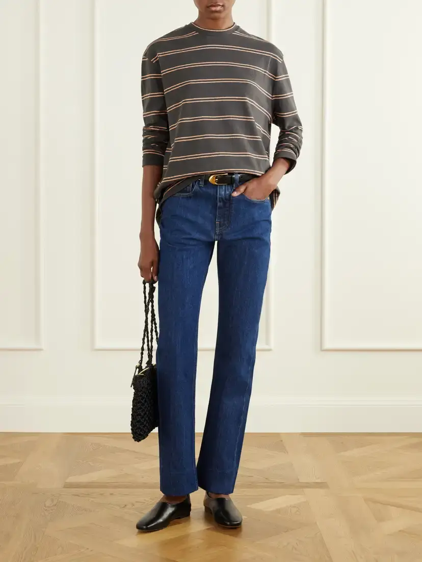 Jil Sander Striped Cotton T-shirt | Thumbnail 2 Jil Sander Striped Cotton T-shirt | Thumbnail 2