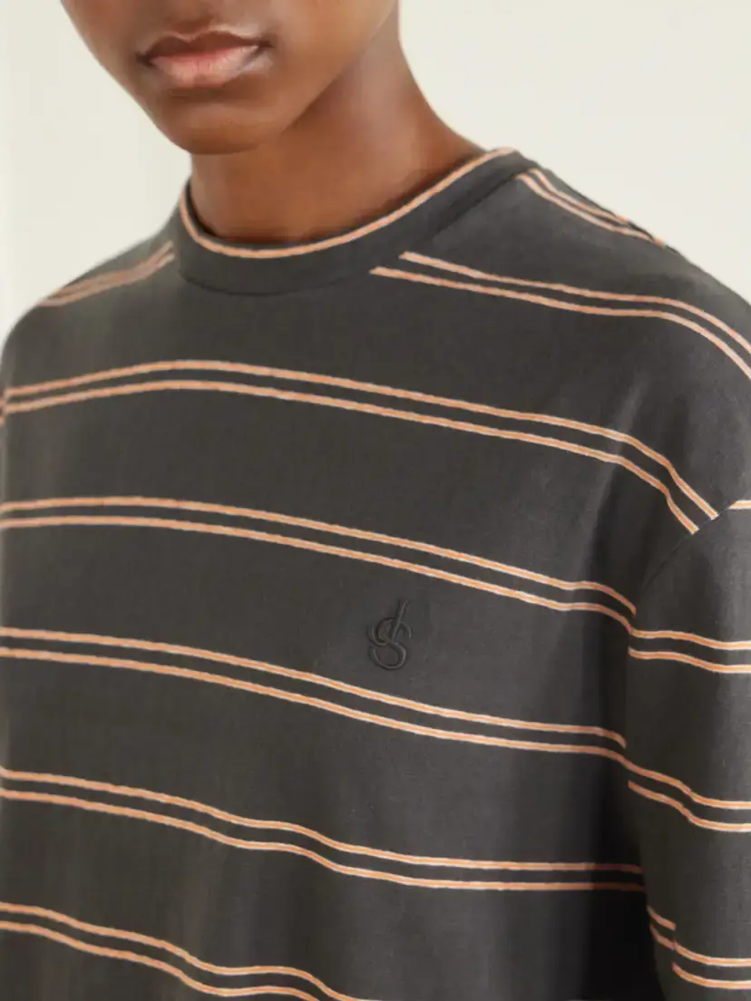 Jil Sander Striped Cotton T-shirt | Thumbnail 5 Jil Sander Striped Cotton T-shirt | Thumbnail 5