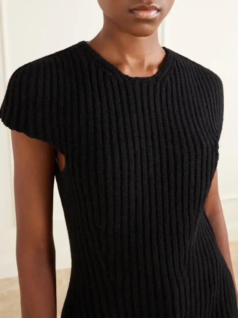Jil Sander Ribbed Wool Blouse | Thumbnail 5