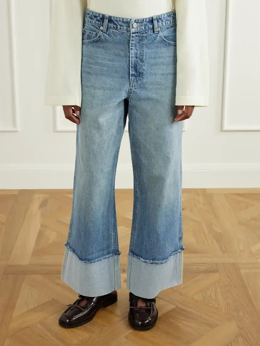 Sea Zayna Frayed High-waisted Wide-leg Jeans | Thumbnail 3 Sea Zayna Frayed High-waisted Wide-leg Jeans | Thumbnail 3