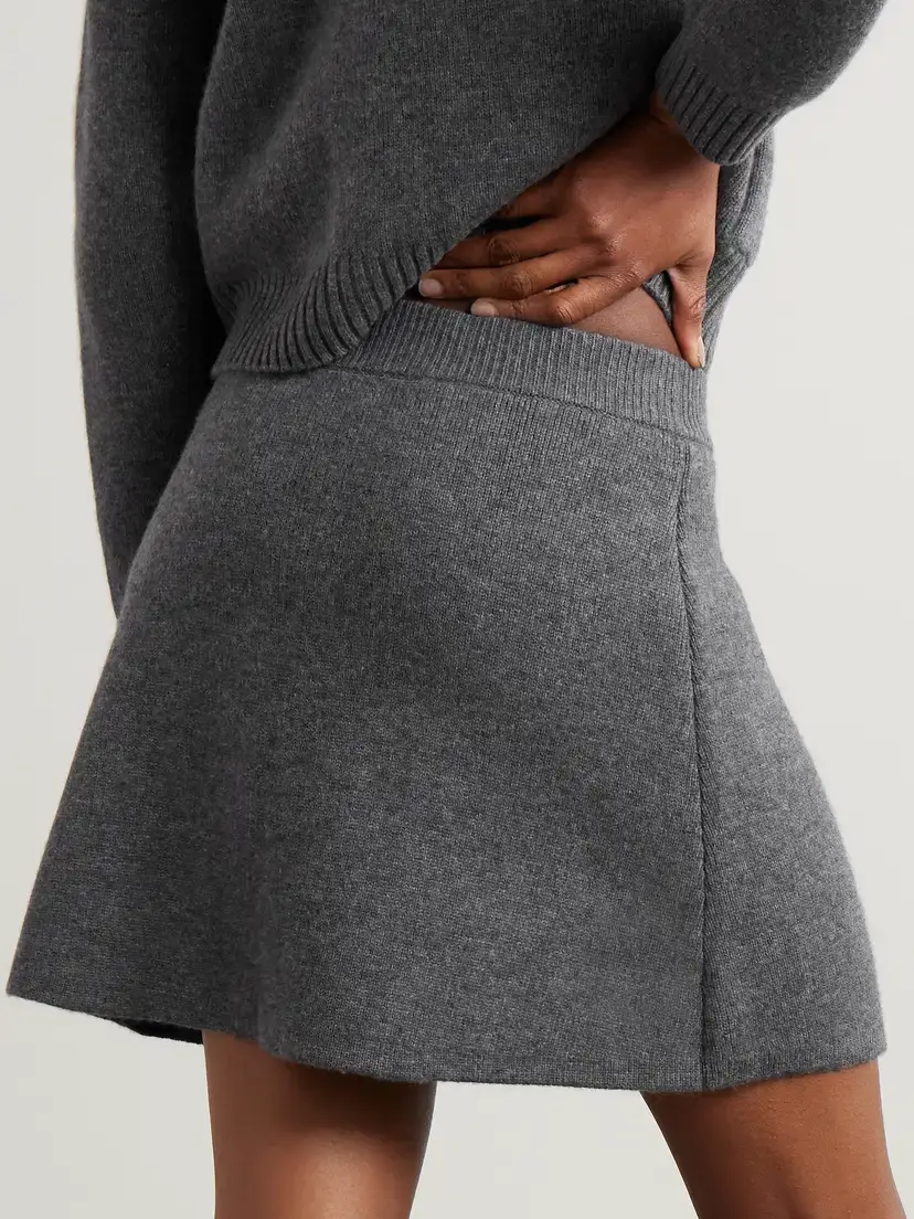 Lisa Yang Clare Cashmere Mini Skirt | Thumbnail 3