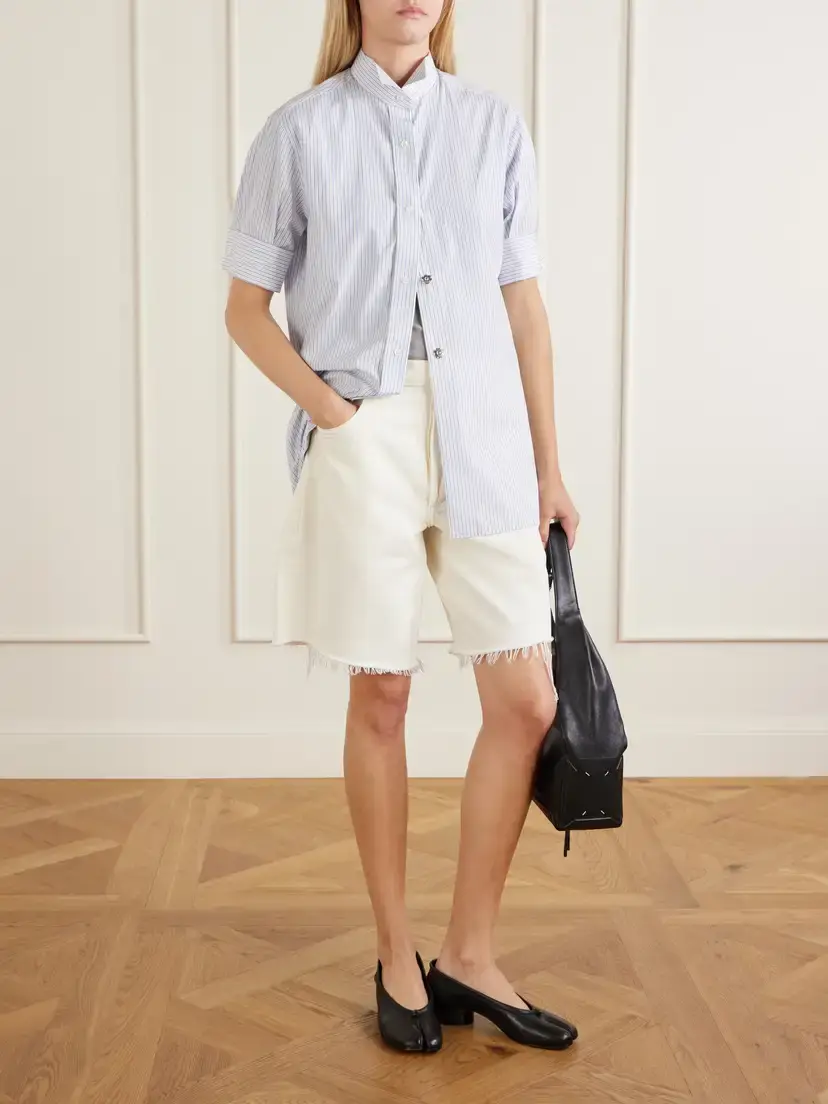 Maison Margiela Striped Cotton-poplin Shirt | Thumbnail 2 Maison Margiela Striped Cotton-poplin Shirt | Thumbnail 2