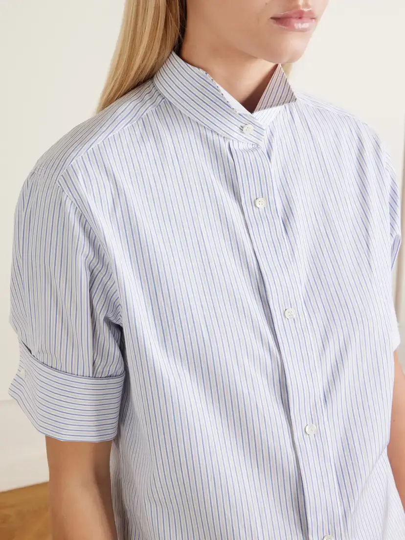 Maison Margiela Striped Cotton-poplin Shirt | Thumbnail 5 Maison Margiela Striped Cotton-poplin Shirt | Thumbnail 5